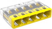 Kopplingsklämma Wago 2773, 5-pol, 4 mm², 60 st/förp
