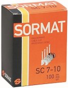 Spikklammer, Vit, För kabel 7-10 mm, 25 mm, 100 st
