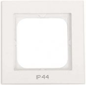 Kombinationsram Optima, 1-fack, Med text IP44