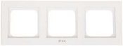 Kombinationsram Optima, 3-fack, Med text: IP44