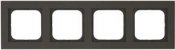 Kombinationsram Optima, 4-fack, Svart
