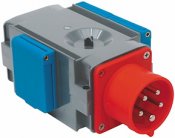 Grenuttag, 3-fas/ Schuko, IP44