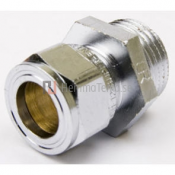 Rak koppling, D1402, Förkromad, Slätända x utvändig gänga Beskrivning: 12xG10