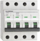 Dvärgbrytare Malmbergs, 10A, 4P, C-Typ