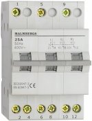 Växlingsomkopplare, 3 Pol, 25A, I-0-II