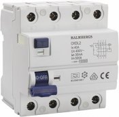 Jordfelsbrytare, A-typ, 40A, 4-polig, 30mA