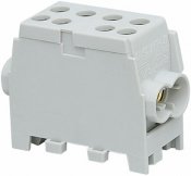 Fördelningsplint, AL/CU, Grå , 2x35+2x25 mm²