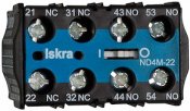 Hjälpkontaktblock, Iskra, 2 sl.+2 br.