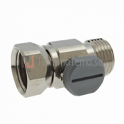 Spolcisternventil, förkromad In- och utv gängade.