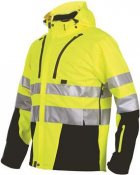 Softshelljacka, Varsel, Klass 3, Gul/svart, XL