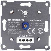 Dimmer, 5-100W LED, Vit, 1-pol/trapp