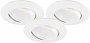 Downlight MD-230, LED, 3x5W, Vit, IP44, 3-pack