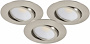 Downlight MD-230, LED, 3x5W, Satin, IP44, 3-pack