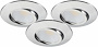 Downlight MD-230, LED, 3x5W, Krom, IP44, 3-pack
