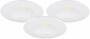 Downlight MD-231, LED, 3x5W, Vit, IP44, 3-pack