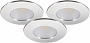Downlight MD-231, LED, 3x5W, Krom, IP44, 3-pack
