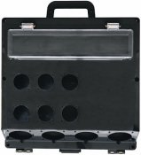 Uttagskapsling, Svart, 17 moduler, IP44