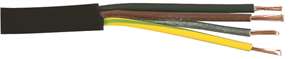 RKK (H05VV-F), 3G0,75 mm², Svart, R100, 300/500V