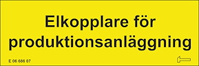 Självhäftande dekal elkopplare