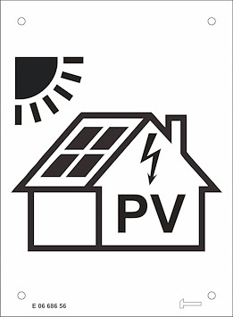Aluminiumskylt för solcell (PV)
