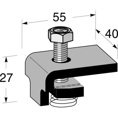 MP-243Z Järnbalkfäste