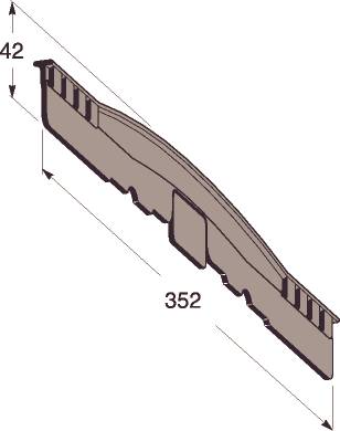 MP-137P Skarv för Skiljeplåt