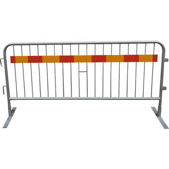 Avstängningsstaket med plan fot och reflex