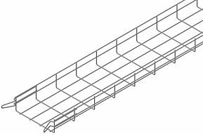 Trådstege, Elförzinkad, 202x60 mm, 3 m