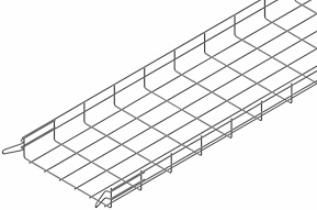 Trådstege, Elförzinkad, 302x60 mm, 3 m