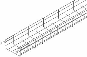 Trådstege, Elförzinkad, 202x100 mm, 3 m