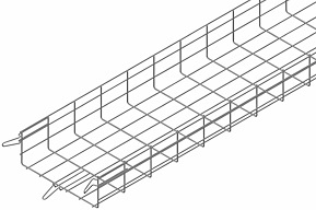 Trådstege, Elförzinkad, 302x100 mm, 3 m