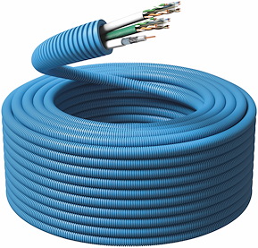 Flexrör 2x U/UTP Cat.6 + 1x Koax RG6T, Ø20mm, 100m