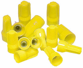 Toppklämma, ”Top Hat”, Gul, 0,5-4,0 mm², 10 st
