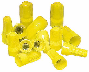 Toppklämma, ”Top Hat”, Gul, 0,5-4,0 mm², 100 st