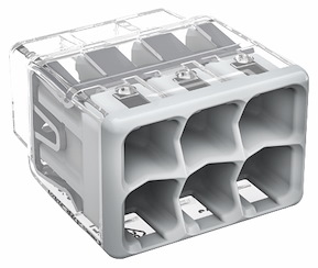 Kopplingsklämma Wago 2773, 6-pol, 4 mm², 50 st/förp