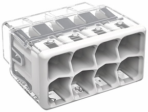 Kopplingsklämma Wago 2773, 8-pol, 4 mm², 40 st/förp