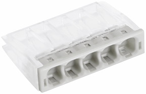 Kopplingsklämma Slim, 5-pol, 0,5-2,5mm², 100st