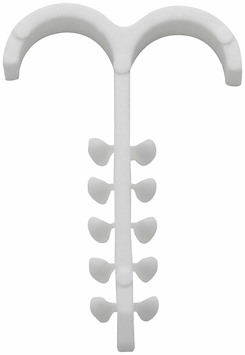 Kabel och rörfäste DSS, 2x 4-12 mm, Vit, 200st/förp