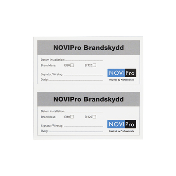 Etikett Novipro Brandskydd