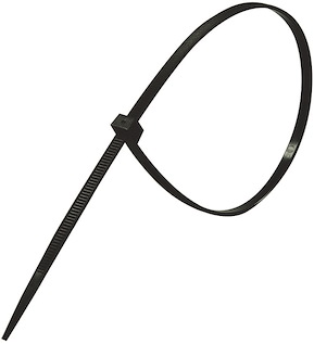 Buntband 115x2,4 mm, Svart UV, 100-pack