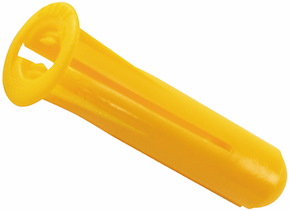 Skruvplugg, Gul, 3,5-5x25 mm, 20 st