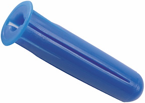 Skruvplugg, Blå, 5-7x45 mm, 10 st
