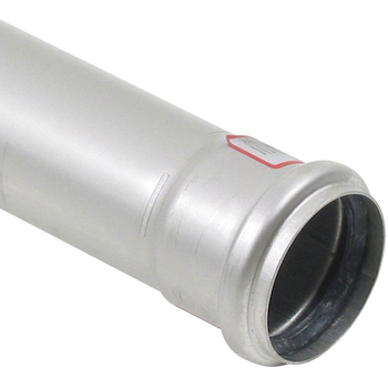 Blücher EuroPipe rör 1 muff 40x2000 Rostfri