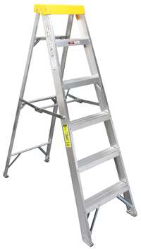 Arbetstrappstege med verktygshylla, 5 steg