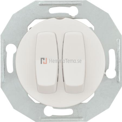 Renova Vippströmställare kron, snabbanslutning. Vit