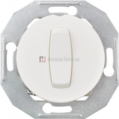 Renova Vippströmställare kors, snabbanslutning. Vit