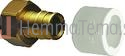 Q&E DR Rak med löp mutter Dim mm: 18 mm x G¾