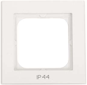 Kombinationsram Optima, 1-fack, Med text IP44