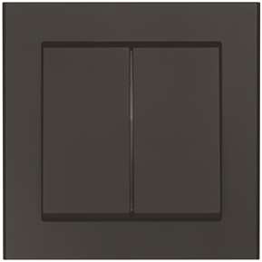 Strömbrytare Optima, Kron, Svart