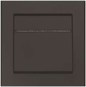 Strömbrytare Optima, Tryck, Svart